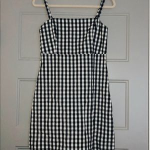 Gingham print dress